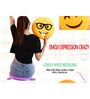 Studious Smiley Cushion in Yellow Colour