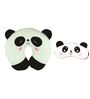 White Panda Neck Pillow with Eye Mask