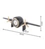 Skyward's Black Iron Table Clock