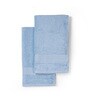 Skywave Blue 100% Organic Cotton Solid 550 GSM Hand Towels (2 Pc)