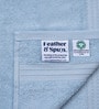 Skywave Blue 100% Organic Cotton Solid 550 GSM Face Towels Pack of 4