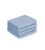 Skywave Blue 100% Organic Cotton Solid 550 GSM Face Towels Pack of 4