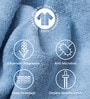 Skywave Blue 100% Organic Cotton Solid 550 GSM Hand Towels Pack of 2