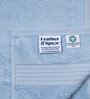 Skywave Blue 100% Organic Cotton Solid 550 GSM Hand Towels Pack of 2