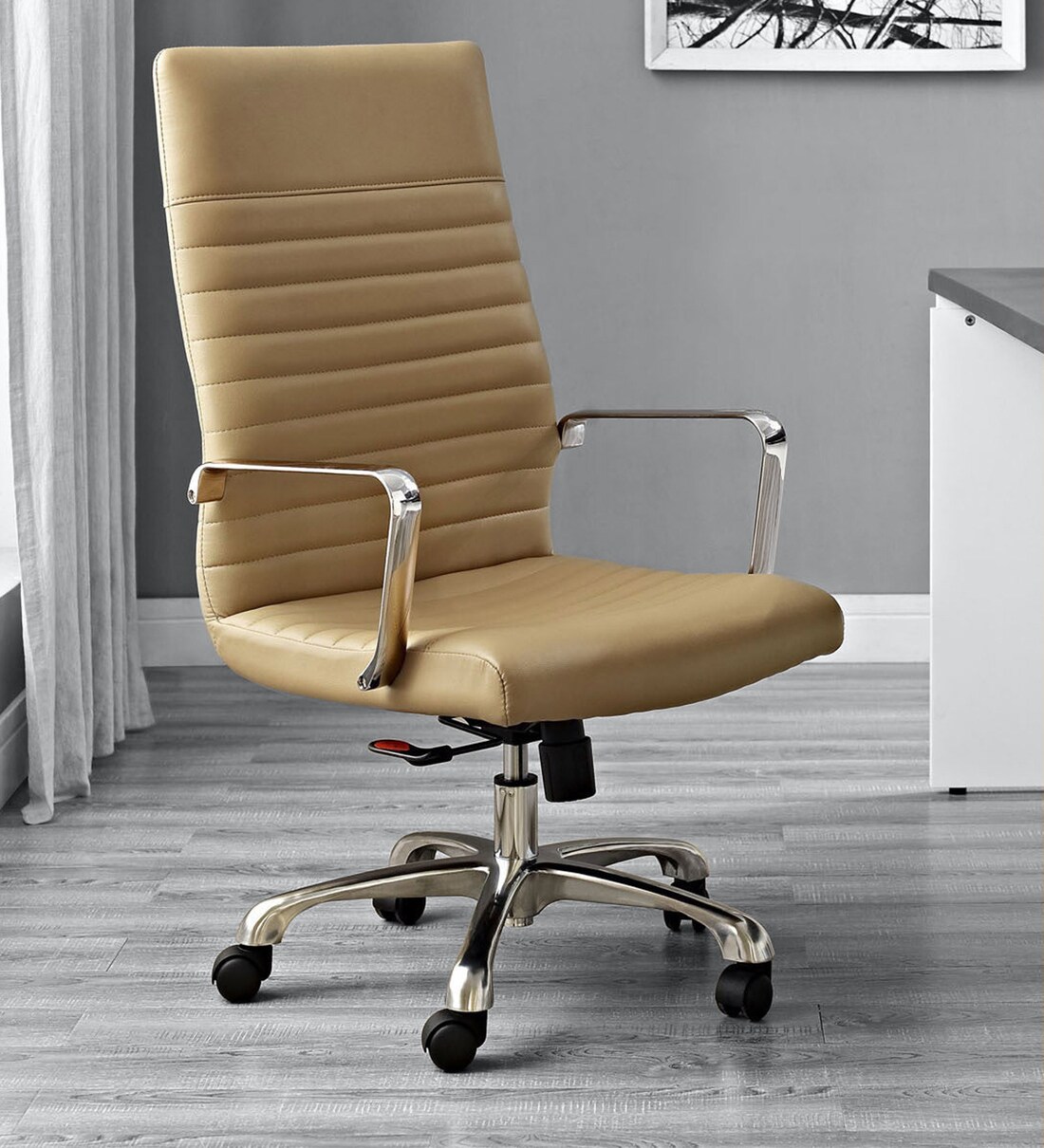 Buy Sleek Line Executive Chair in Tan Colour at 100% OFF by Finch