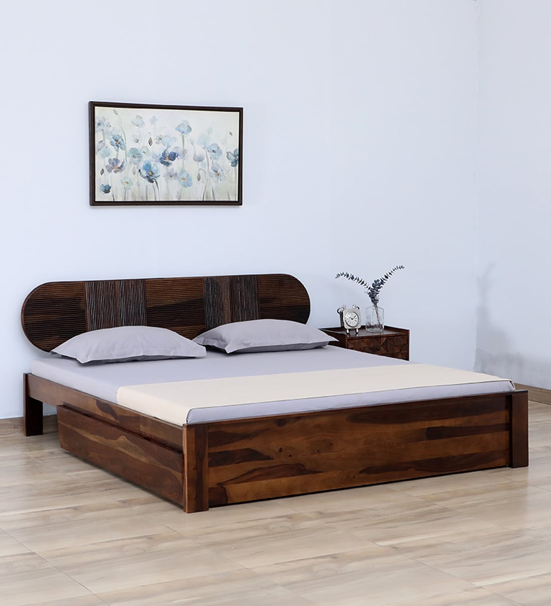 Buy Woodwhiz Sheesham Wood King Size Bed With Drawer Storage In Scratch