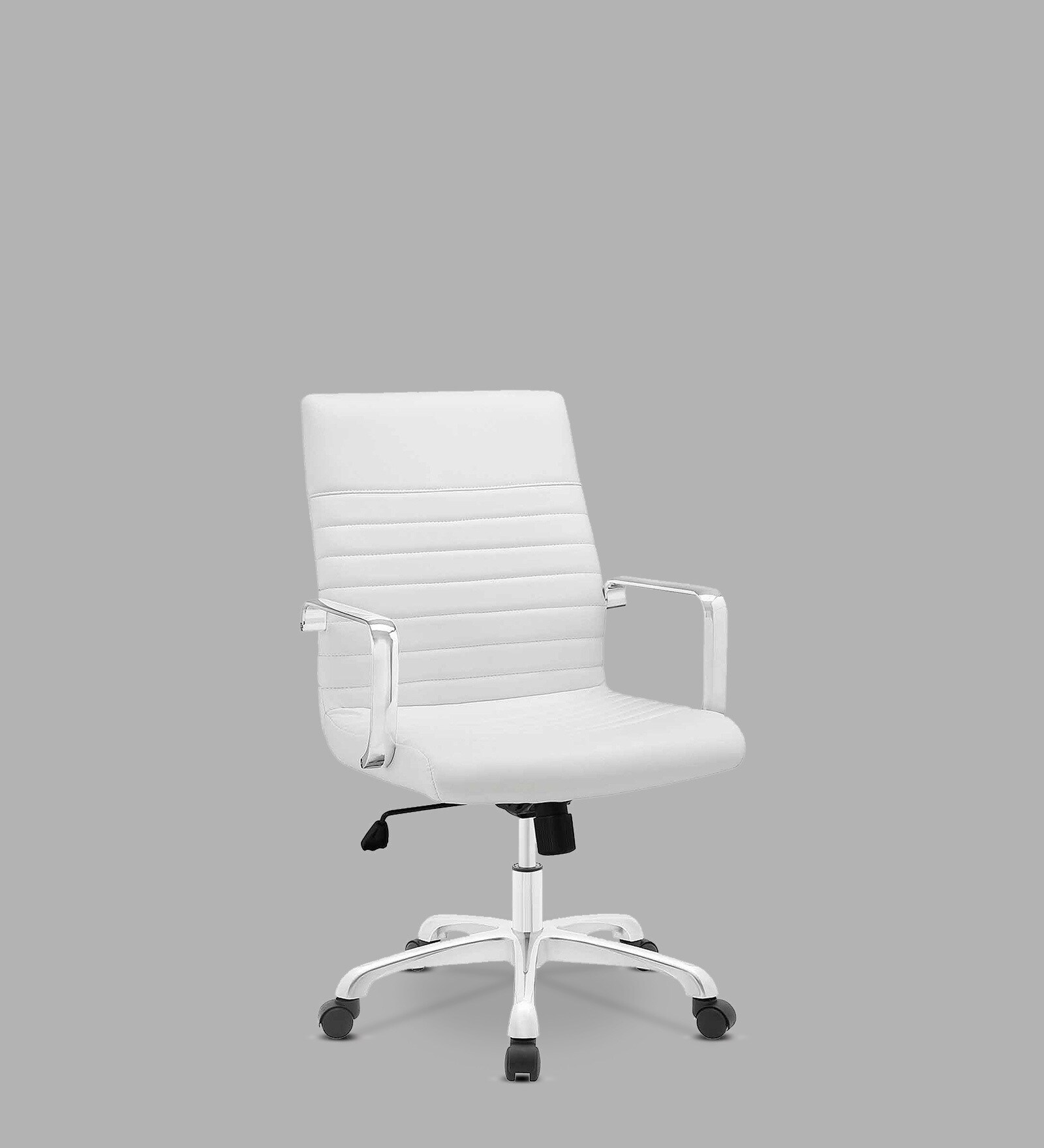 Buy Sleek Line Leatherette Executive Chairs in White Colour at 100 OFF