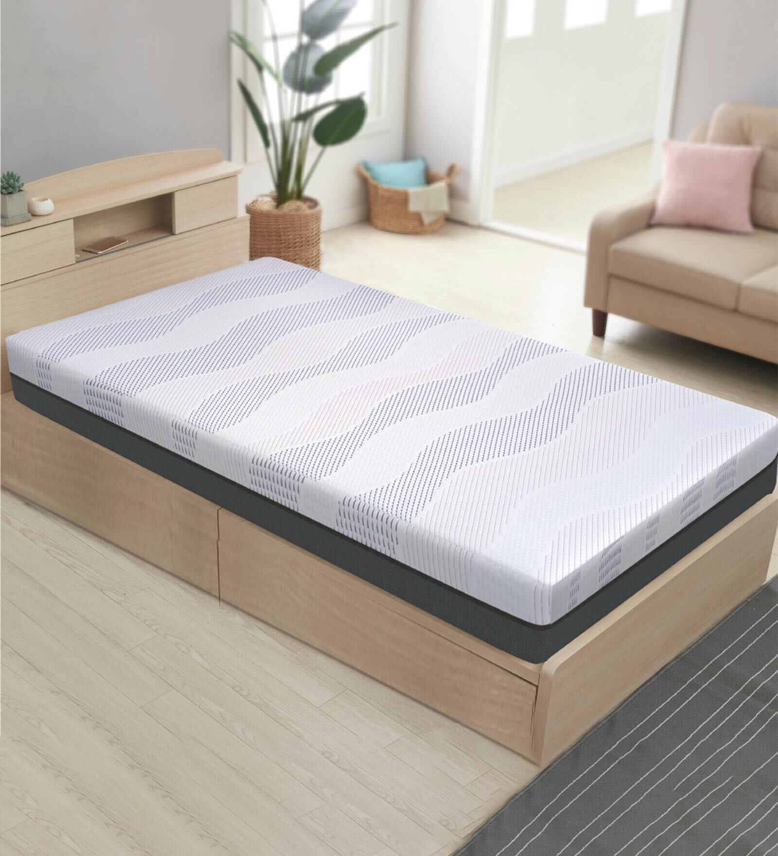 Sleepables 72x36x6 inch Bonnell Spring Single Mattress (With 1 Free Pillow)