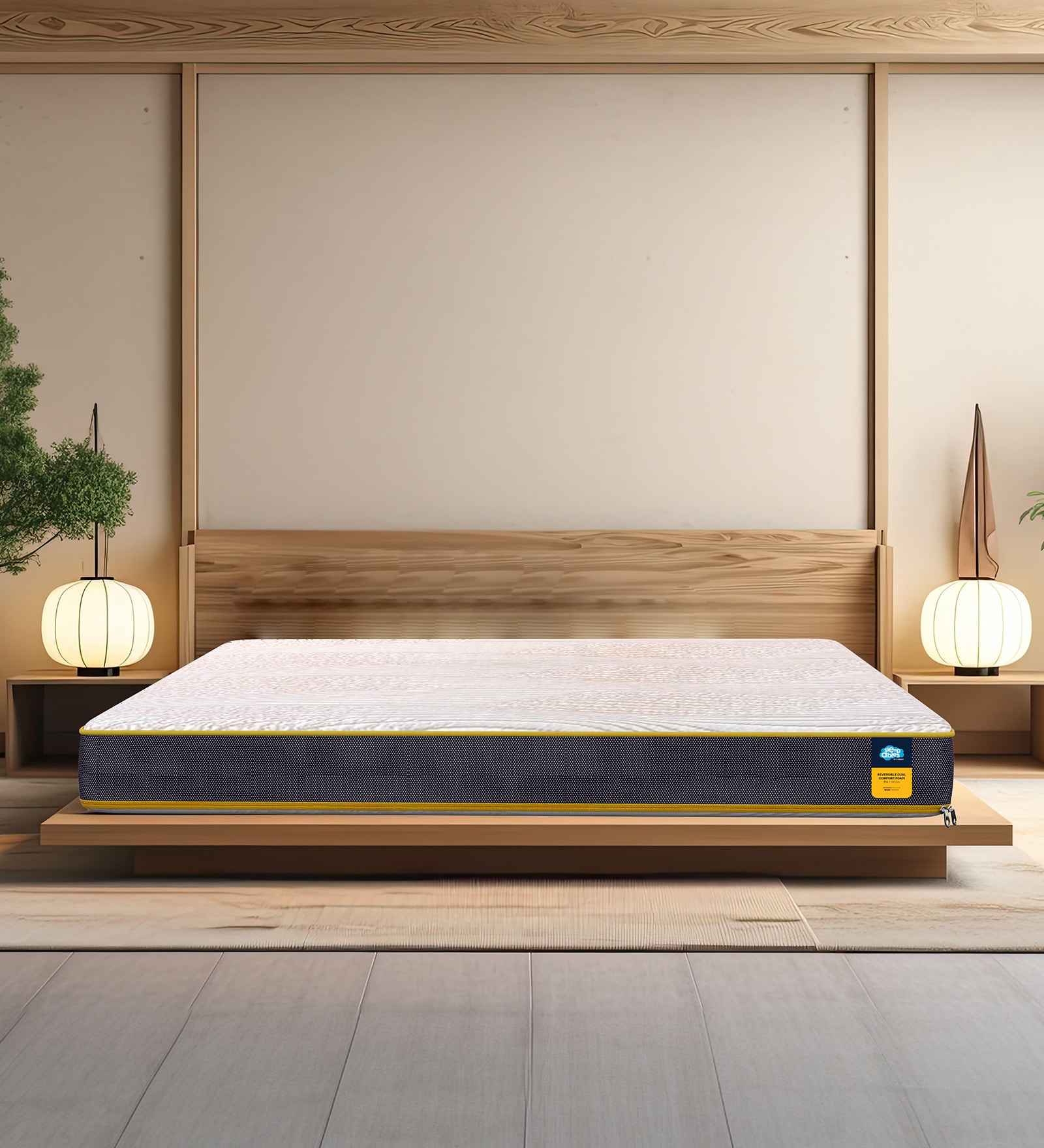 Sleepables Dual Comfort 6 Inch Reversible HR Foam Mattress in Single Size Inches Sleepables Dual Comfort 6 Inch Reversible HR Foam Mattress in Single Size Inches