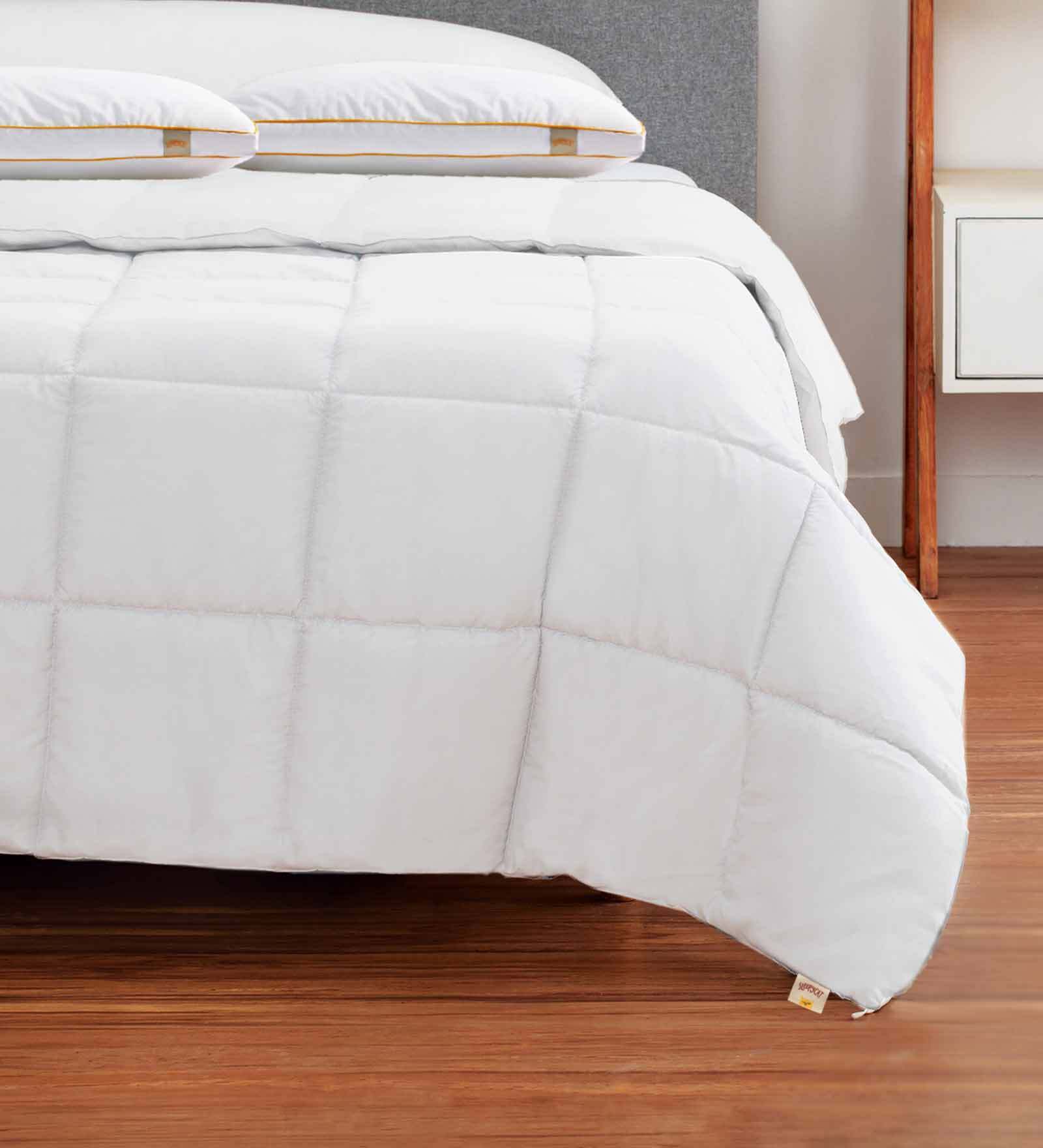 Buy White Cotton 300 AC Room Single Bed Comforter by SleepyCat at 20 OFF by SleepyCat Pepperfry