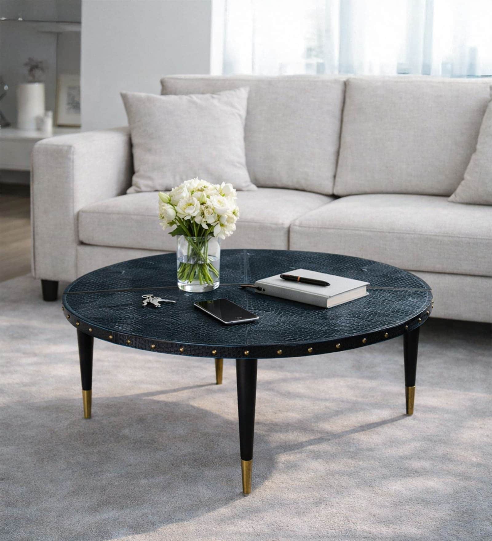 Slett Coffee Table In Dark Blue Colour