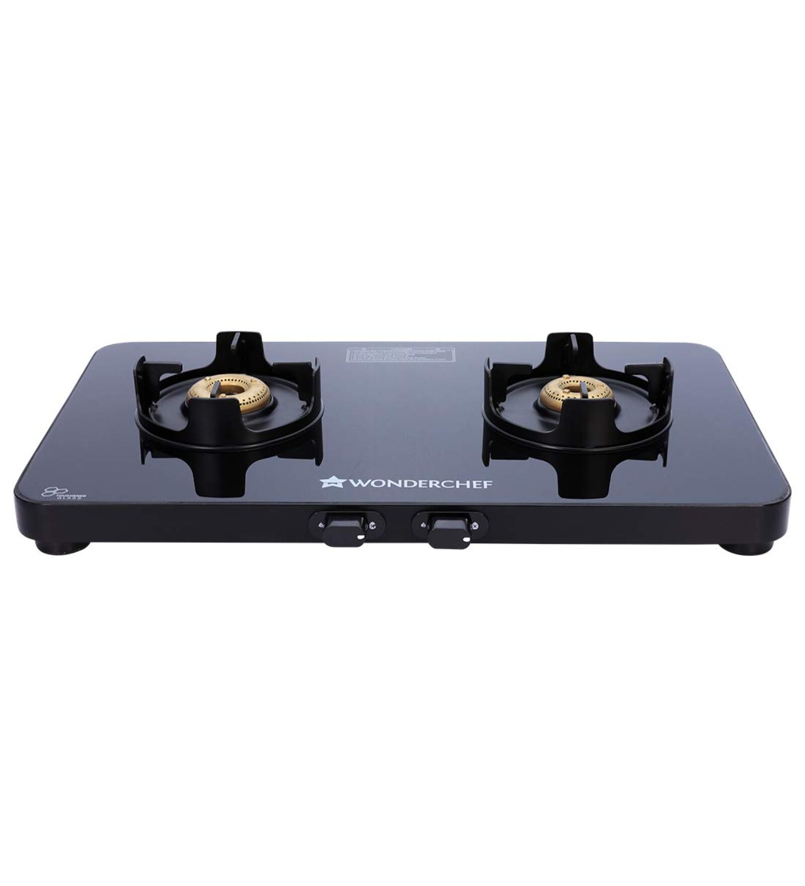 Buy Wonderchef Slimline 2 Burner Glass Cooktop with 7mm Toughened Glass in Black Colour at 27