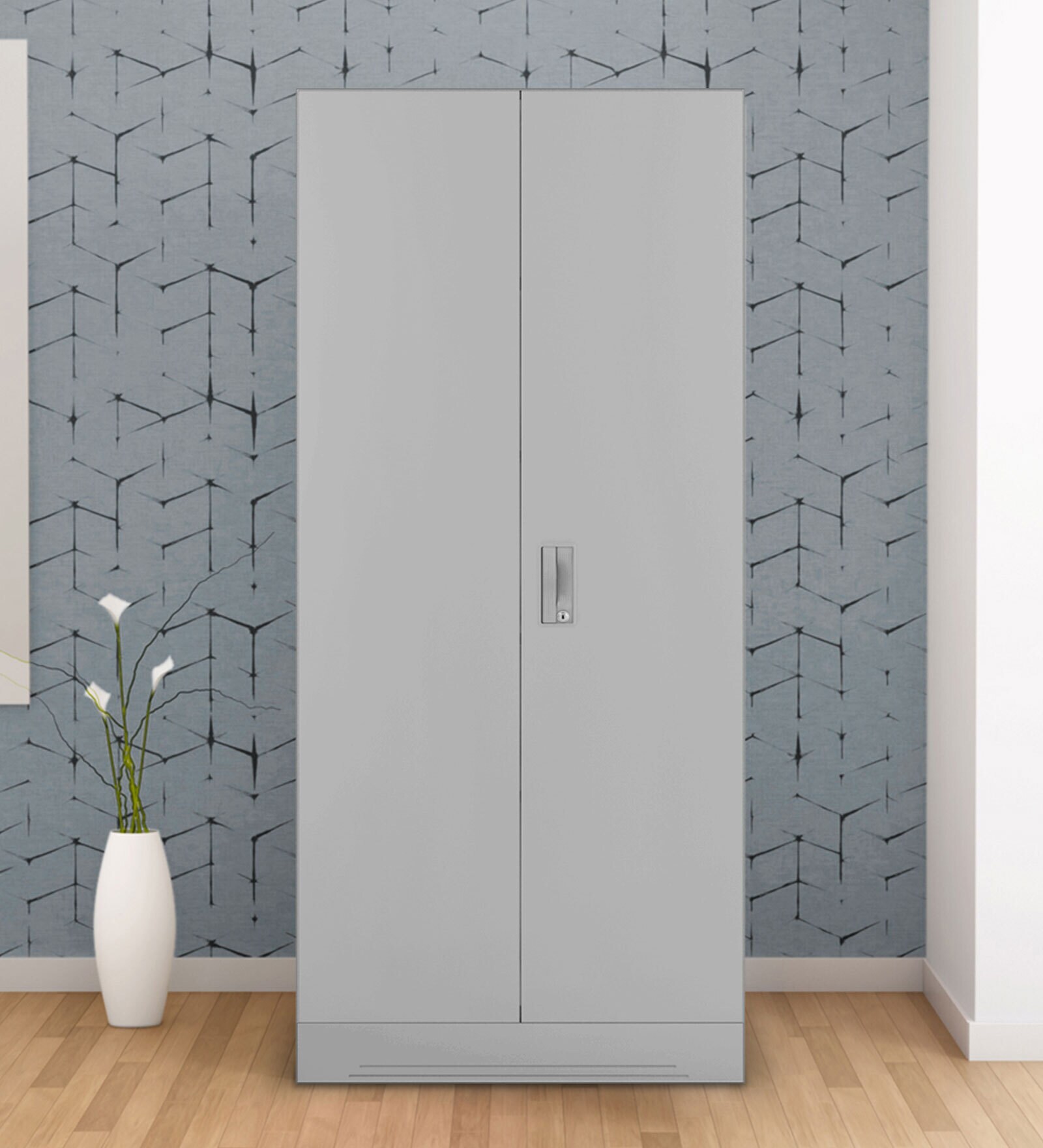 Buy Slimline Metal 2 Door Almirah in Royal Ivory Colour at 20 OFF by