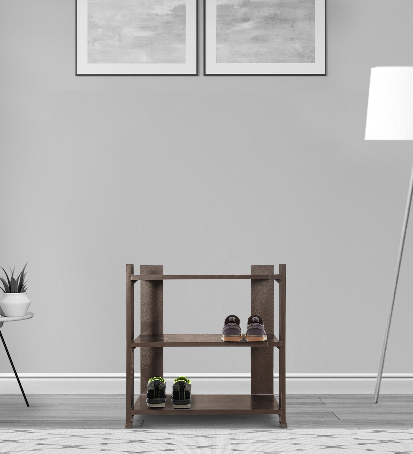 Buy Slip Open Shoe Rack in Antique Ebony Finish at 31% OFF by Fine ...