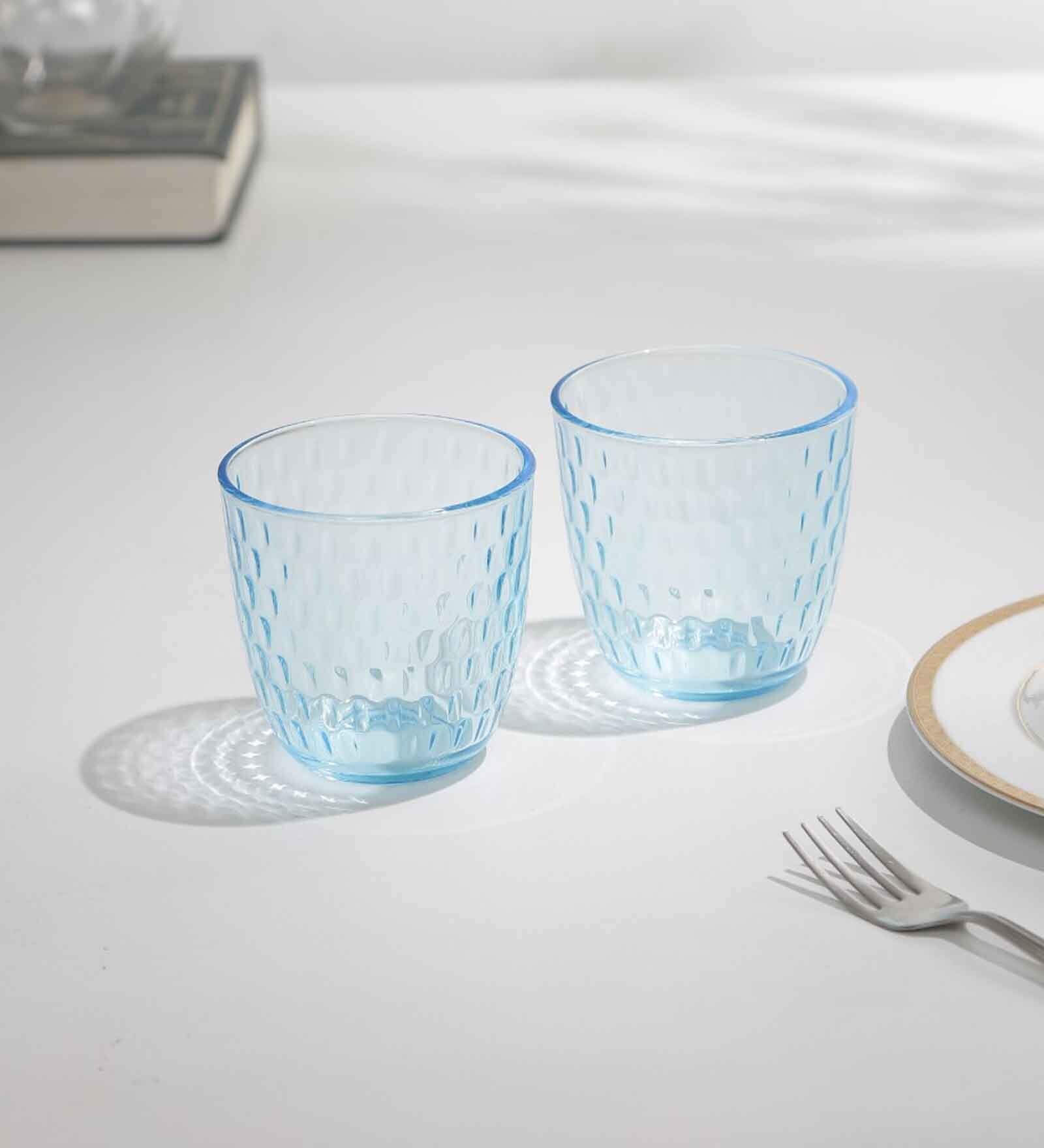 Slot 290ml Blue Glass (Set of 6) Everyday Glasses