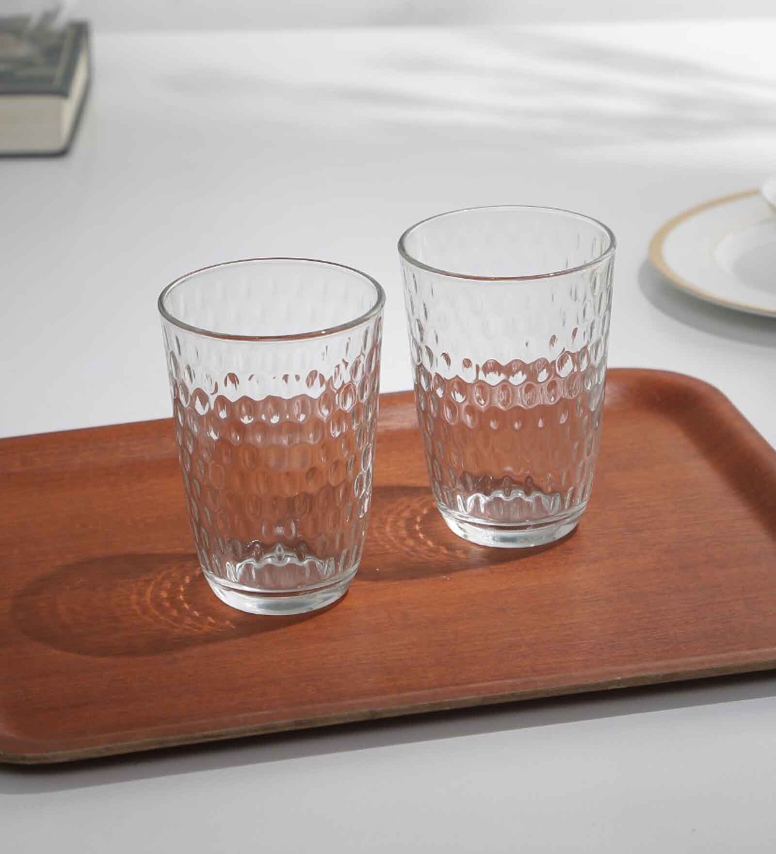 Slot 390ml Transparent Glass (Set of 6) Everyday Glasses