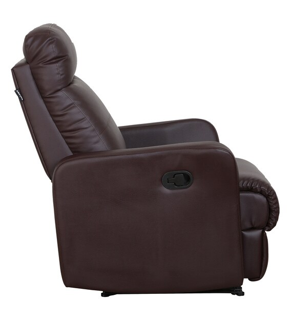 Buy Sleek 1 Seater Recliner in Brown Colour by Recliners India Online ...