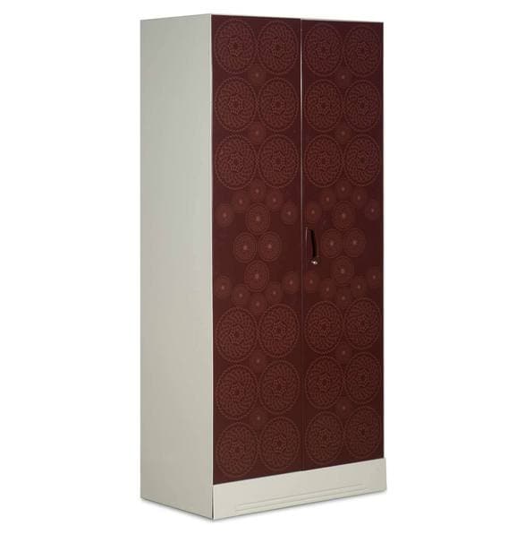 Buy Slimline 2 Door Wardrobe in Copper Brown Color by Godrej Interio