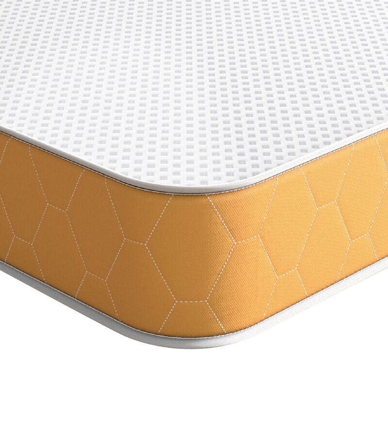 Buy Dual Comfort 6 inch HR Foam Queen Size Mattress in Orange Colour