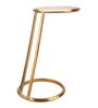 Slanted Metal End Tables In Gold Colour
