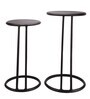 Slanted Metal Nest Of Tables In Black Colour