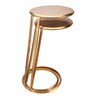 Slanted Metal Nesting Tables In Gold Colour