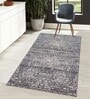 Slate Abstract Nylon 3 X 5 Feet Machine Made Carpet