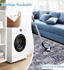 Black Abstract Microfiber 3 x 5 Feet Machine Made Carpet