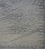 Slate Grey Abstract Wool And Cotton 8 X 5 Feet Hand Tufted Carpet