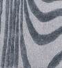 Light Grey Solid Blended Woolen 36 x 60 Inches Hand Tufted Rug