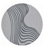 Light Grey Abstract Blended Woolen 60 x 60 Inches Hand Tufted Rug