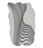 Light Grey Solid Blended Woolen 48 x 72 Inches Hand Tufted Rug