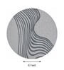 Light Grey Abstract Blended Woolen 72 x 72 Inches Hand Tufted Rug