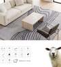 Light Grey Abstract Blended Woolen 60 x 96 Inches Hand Tufted Rug