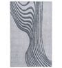 Light Grey Abstract Blended Woolen 60 x 96 Inches Hand Tufted Rug
