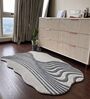Light Grey Solid Blended Woolen 72 x 108 Inches Hand Tufted Rug