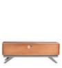 Slate TV Unit for TVs up to 43" With 2 Cabinets & 1 Wall Shelf In Teak Finish