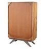 Slate TV Unit for TVs up to 43" With 2 Cabinets & 1 Wall Shelf In Teak Finish