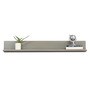 Slate TV Unit for TVs up to 43" With 2 Cabinets & 1 Wall Shelf In Teak Finish