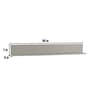 Slate TV Unit for TVs up to 43" With 2 Cabinets & 1 Wall Shelf In Teak Finish
