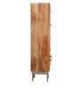 Slate TV Unit for TVs up to 43" With 2 Cabinets & 1 Wall Shelf In Teak Finish
