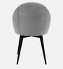 Modern Dining Chair With Iron Legs In Light Grey Color