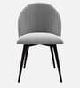 Modern Dining Chair With Iron Legs In Light Grey Color