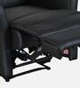 Sleek Leatherette Manual 1 Seater Recliner In Black Colour