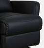 Sleek Leatherette Manual 1 Seater Recliner In Black Colour