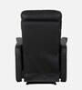 Sleek Leatherette Manual 1 Seater Recliner In Black Colour