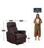 Sleek 1 Seater Recliner in Brown Colour