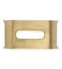 Gold Glass Sleek Slant Diamond Crystal Napkin Box