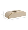 Sleek Slant Leather Napkin Box