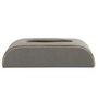 Sleek Slant Leather Napkin Box